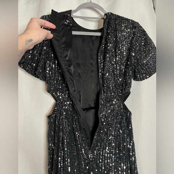 C/MEO Collective Lustre Midi Dress in Black Sequin Small - Picture 14 of 15